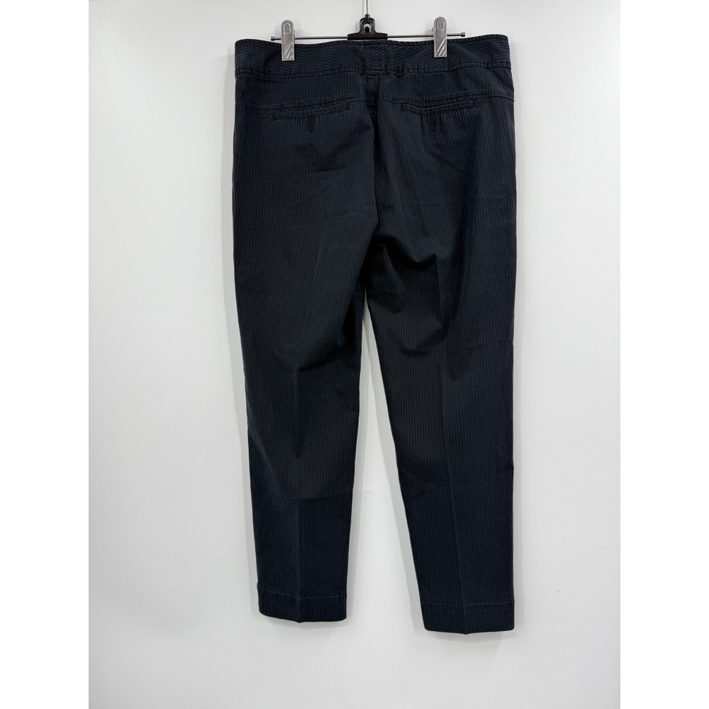 Vince Womens Black Pinstripe Straight‎ Leg Dress Pants Size 8 - Picture 7 of 11